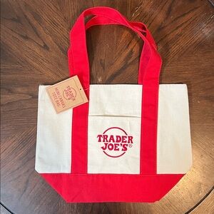 Trader Joe’s Mini Canvas Tote Bag NWT